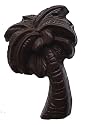 J. Michelle Chocolatier Solid Belgian Dark Chocolate Palm Tree, Handmade in Hawaii, 2-Count Bag