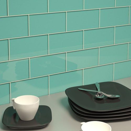 Glass Subway Tile (Teal) - Sample