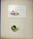 c1880 VICTORIAN SCRAPBOOK CHRISTMAS NEW YEAR CARDS