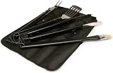 Sagaform Black Barbeque Grill Set with Canvas Bag 5015084