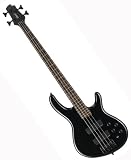 Cort C4-BK 4-String Bass Guitar, Gloss Black Finish