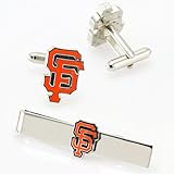 San Francisco Giants Silvertone Team Logo Tie Clip & Cufflinks Set