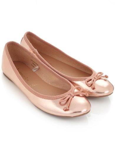 Accessorize Womens Basic Metallic Ballerinas