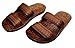 Rubber Double Strap Jesus Style Sandals Imperial Brand - With 1 Braided Natural Hemp Anklet Bracelet Bundle - 2 Items