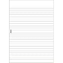 Filofax Refill Insert Ruled Notepad A5 White Ref 342210