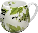 Konitz 14-Ounce Tea Collage Snuggle Mugs, Assorted, Set of 4