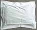 Pair of two 100% Cotton Pillow Shams Standard Size - White