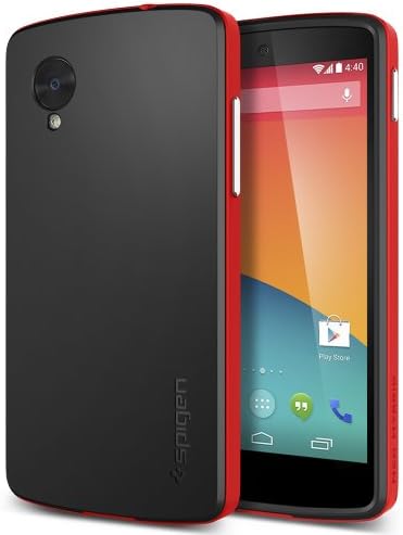 Nexus 5 Case, Spigen Neo Hybrid Series Case for Nexus 5 - Retail Packaging - Bright Red (SGP10786)