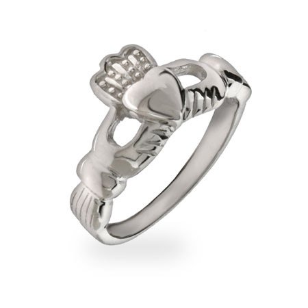 Eve's Addiction Sterling Silver Claddagh Ring