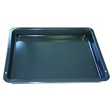 Produkt-Bild: Backblech emailliert 40mm hoch - f&uuml;r diverse Ger&auml;te von AEG Juno Electrolux Privileg etc. // 425 x 360 x 40 mm emailliert
