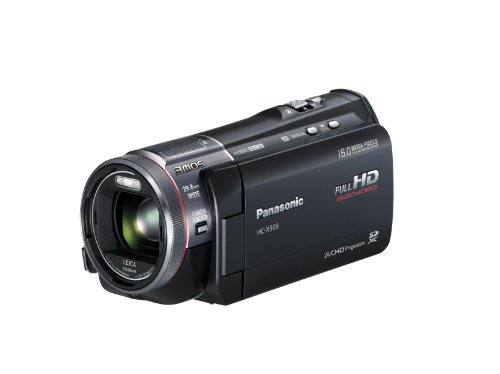 Panasonic HC-X909EG-K Full-HD Camcorder (8,8 cm (3,4 Zoll) Display, 12-fach opt. Zoom, 3MOS System Pro, Leica Objektiv, 29,8mm Weitwinkel, 3D-Option) schwarz
