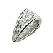 S925 Rhinestone Sterling Silver Seeds Pendant Bail Clasp Pinch Slide Diy Jewelry Making making 3.8x7.3mm
