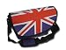 EB01 Handtasche Umhängetasche England Union Jack Emo lila Tasche Club vintage