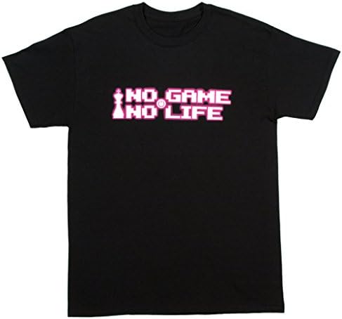 Sentai Fabricants Men's No Game No Life Glowing Logo T-shirt L Black