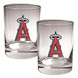 MLB Anaheim Angels Rocks Glass (Set of 2)