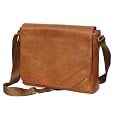 Cool Bananas OldSchool Class1 Leder-Tasche f�r MacBook Pro (33,7 cm / 13,3 Zoll und 39,1 cm / 15,4 Zoll), hellbraun
