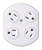 360 Electrical 36030-W 4-Outlet Rotating Adapter