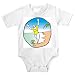Onesie with soccer, lady, sports, sea, Polynesia, playing, woman, ball, sand, beach, water, Hawaii, ocean, shore, diver, diving, sky, dribbling