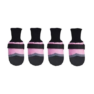 pink dog boots