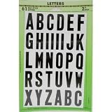 2" BLK/WHT Letter Set
