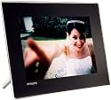 Philips SPF7008 Digitaler Bilderrahmen (20,3 cm (8 Zoll) Display, Touch Frame, 4:3, 1 GB interner Speicher, zwei Multislot-Cardreader, Bluetooth) schwarz