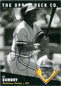 Al Bumbry Autographed/Hand Signed 1994 BAT Upper Deck baseball card Baltimore Orioles