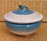 Frog Bowl Teal Blue