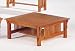 Mission Style Oak Finish Occasional Cocktail Coffee Table