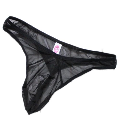 Zeagoo Men's Net Yarn Underpants Underwear Red