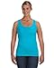 Anvil Ladies Ringspun Tank, CARIBBEAN BLUE, Large