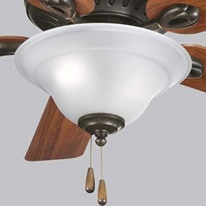 Progress Lighting P2628-77 Trinity 2-Light Fan Light Kit in Forged Bronze - P262