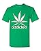 Shop4Ever® Addicted White Leaf T-shirt 420 Weed Day Shirts