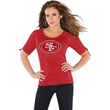 Touch by Alyssa Milano San Francisco 49ers Women's Split Sleeve Top Extra Large