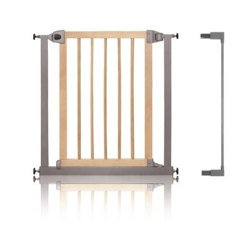 Lindam Easy Fit Wood and Metal Baby Gate with Extensions - 80cm - 87cm