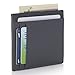 Alpine Swiss RFID Front Pocket Wallet ID Card Case Crosshatch Gray