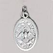 Confirmation Holy Spirit Oxidized Medal - Height: 1"