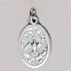Confirmation Holy Spirit Oxidized Medal - Height: 1"