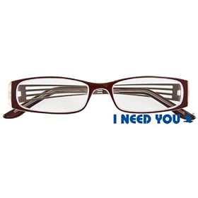I NEED YOU reading glasses Lea - suitable for eyesight 1 - 1,5 - 2 - 2,5 and 3. Available in gun, black, brown and silver.