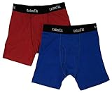 Trimfit Boys 100% Combed Cotton Boxer Briefs In Assorted Colors (2 Pack) XLarge