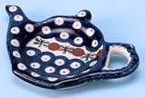 Polish Pottery Tea Bag Holder 5 x 3 1/4