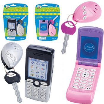 Lets Go Set: Play Flip Cell Phone and Key Alarm - Pink