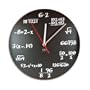 DCI Pop Quiz Wall Clock, Matte Black