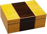 Intica Six Watch Two-Tone Maple and Walnut Display Box