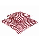 Large Red gingham cushion cover