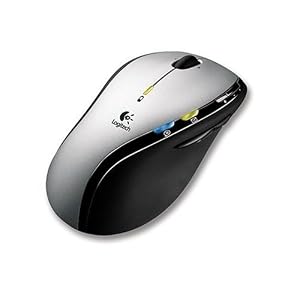 Logitech MX610 Laser Maus schnurlos silber (f�r Linksh�nder)