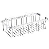 :USE Bath Shower Baskets 12-Inch Rectangular Basket, Polished Chrome by :USE
