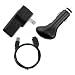 Charger Kit for Samsung Yp - T10: Wall / Travel Charger,Car Charger and 2in1 USB Sync and Charging Data Cable