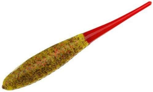 Deadly Dudley DD-404 Dd Avacado Red Tail Trout Fishing Soft Plastic