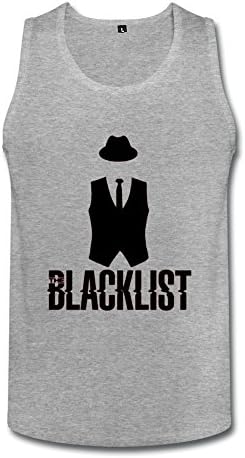YIRONG Men's The Blacklist Logo Tops Size XL