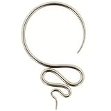 One Stainless Steel Snake: 10g (SOLD INDIVIDUALLY. ORDER TWO FOR A PAIR.)